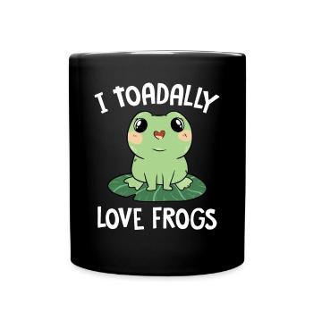 Amphibien mignon I Toadally Love Frogs Toad Herpetol - Mug uni - noir - Devant
