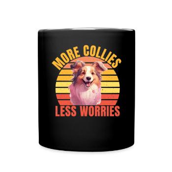 Collie Gifts - Tasse einfarbig - Schwarz - Vorne