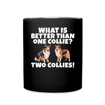 Cadeaux Collie - Mug uni - noir - Devant