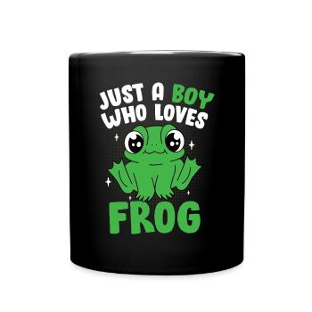 Hommes Crapaud Amphibien Herpétologiste Juste un garçon qui Lo - Mug uni - noir - Devant