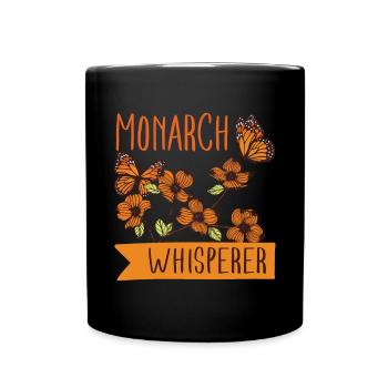 Schmetterling Monarchfalter Butterfly - Tasse einfarbig - Schwarz - Vorne