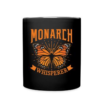 Butterfly Monarchfalter - Tasse einfarbig - Schwarz - Vorne