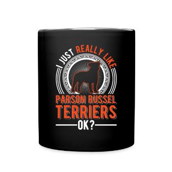 J’aime juste Parson Russell Terrier - Mug uni - noir - Devant