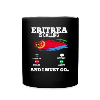 Eritrea - Tasse einfarbig - Schwarz - Vorne