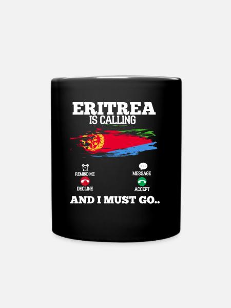 Eritrea - Tasse einfarbig - Schwarz