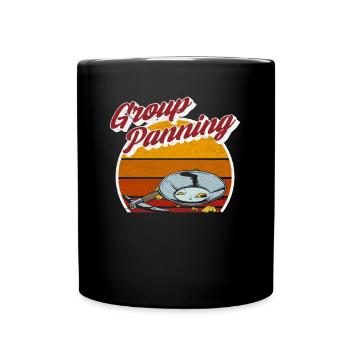 Gold Panning Gold Prospecting Group Team - Full Colour Mug - black - Front