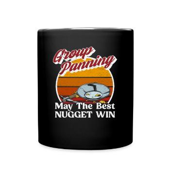 Gold Panning Gold Prospecting Group Team - Full Colour Mug - black - Front