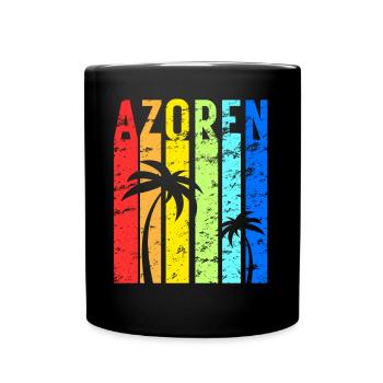 Azores Portugal Atlantic Island Idea - Full Colour Mug - black - Front
