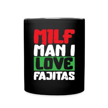 Fajita Tex-Mex Küche Essen Feinschmecker Texas Mexikanisch - Tasse einfarbig - Schwarz - Vorne