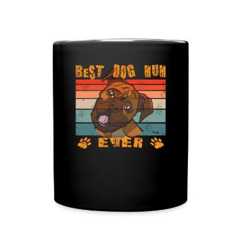 Hund Boxer Hundebesitzer Geschenkidee - Tasse einfarbig - Schwarz - Vorne