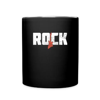 Rock - Tasse einfarbig - Schwarz - Vorne