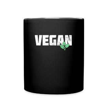 Vegan - Full Colour Mug - black - Front