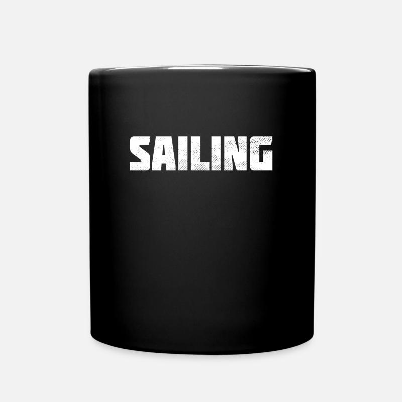 Segeln - Tasse einfarbig - Schwarz