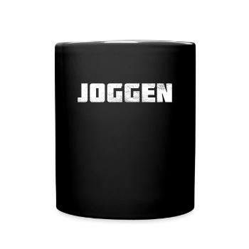 Joggen - Tasse einfarbig - Schwarz - Vorne