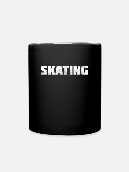Skating - Tasse einfarbig - Schwarz