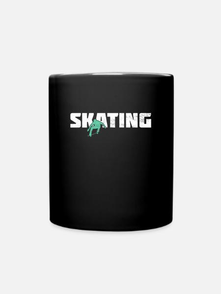 Skating - Tasse einfarbig - Schwarz