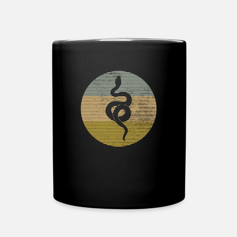 Schlange - Tasse einfarbig - Schwarz