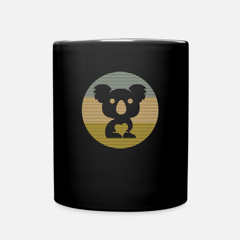 Koala - Tasse einfarbig - Schwarz