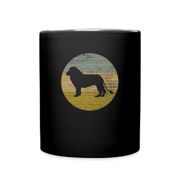 Löwe - Tasse einfarbig - Schwarz - Vorne