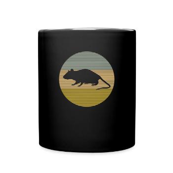 Maus - Tasse einfarbig - Schwarz - Vorne
