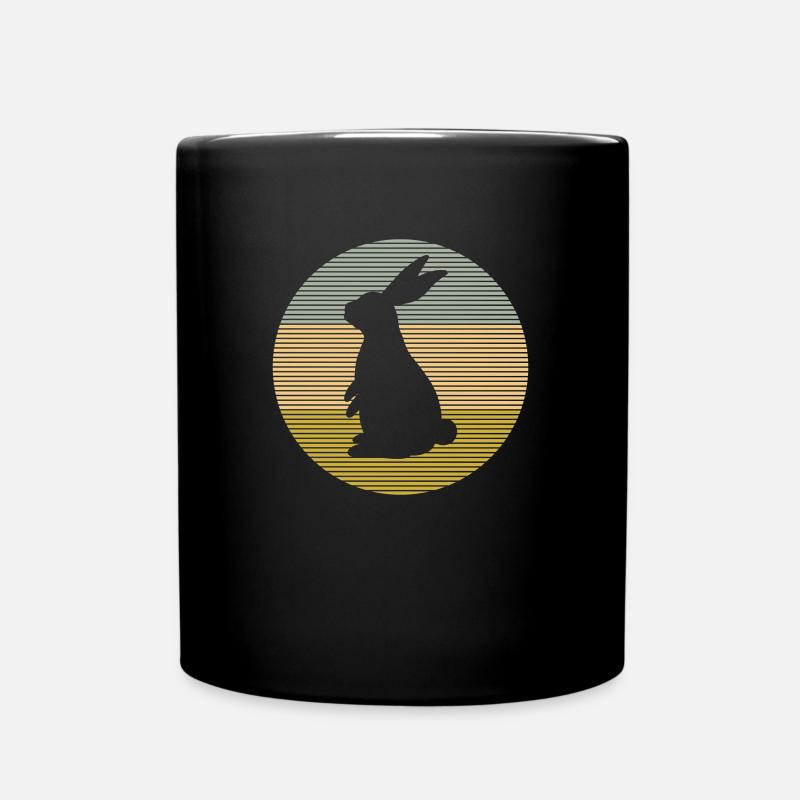 Hase - Tasse einfarbig - Schwarz