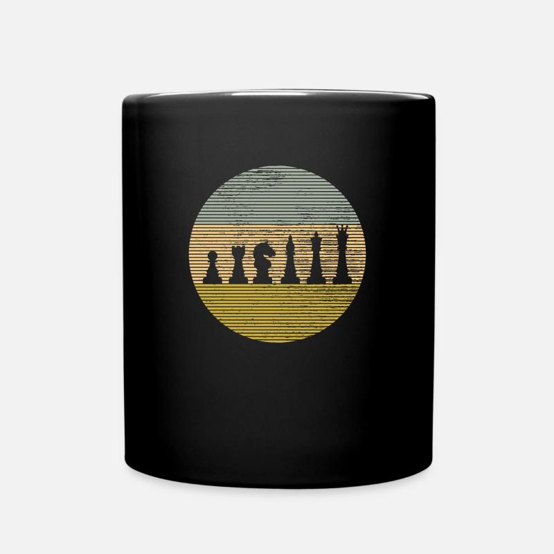 Schach - Tasse einfarbig - Schwarz