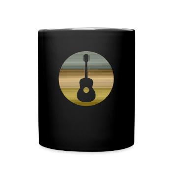 Gitarre - Tasse einfarbig - Schwarz - Vorne