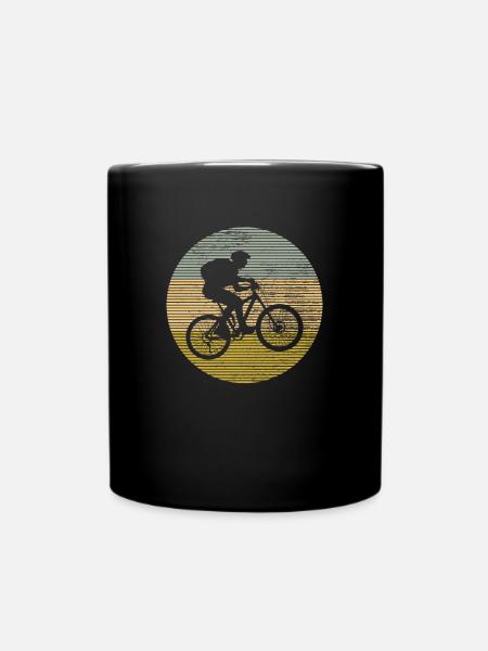 Mountainbike - Tasse einfarbig - Schwarz