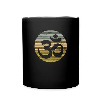 Meditation - Tasse einfarbig - Schwarz - Vorne