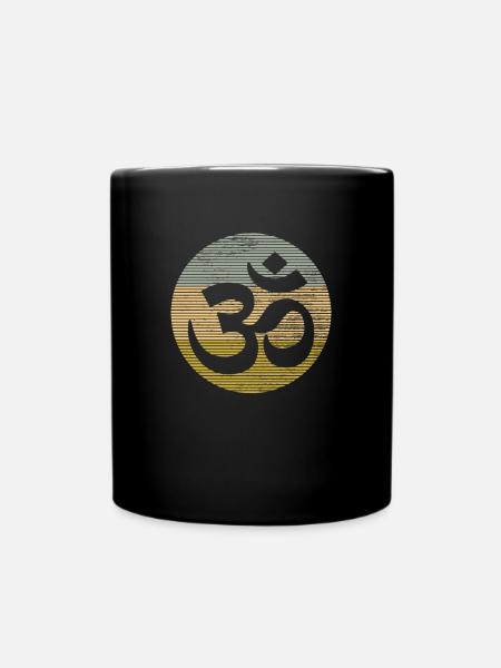 Meditation - Tasse einfarbig - Schwarz