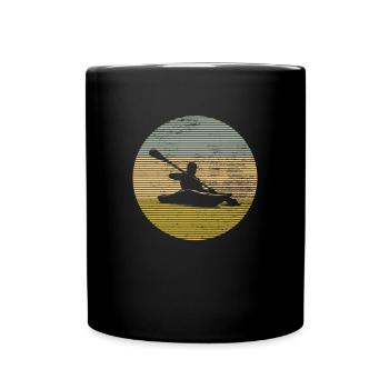 Kanu - Tasse einfarbig - Schwarz - Vorne
