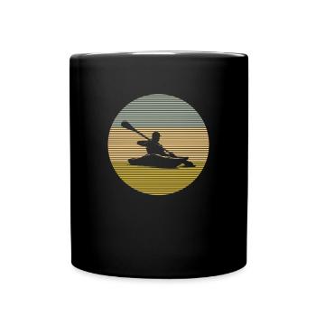 Kanu - Tasse einfarbig - Schwarz - Vorne