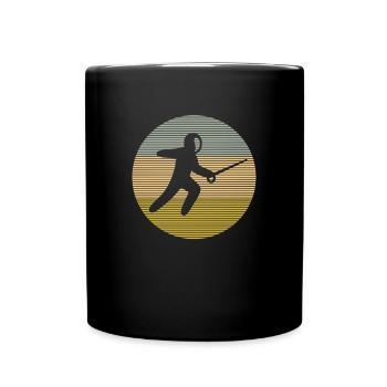 Fechten - Tasse einfarbig - Schwarz - Vorne