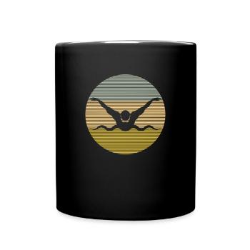 Nager - Mug uni - noir - Devant