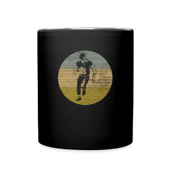 Football - Tasse einfarbig - Schwarz - Vorne