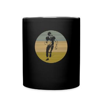 Football - Tasse einfarbig - Schwarz - Vorne