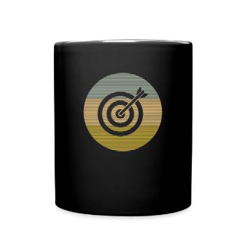 Darts - Tasse einfarbig - Schwarz - Vorne