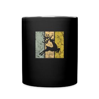 Elch - Tasse einfarbig - Schwarz - Vorne