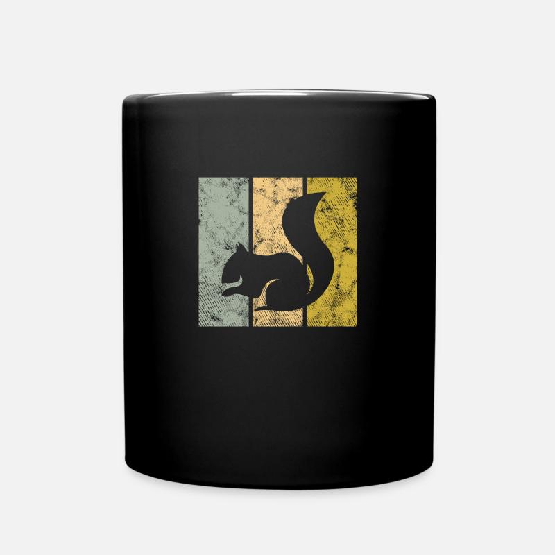 Eichhörnchen - Tasse einfarbig - Schwarz