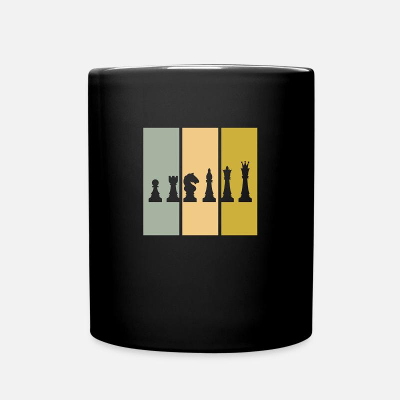 Schach - Tasse einfarbig - Schwarz