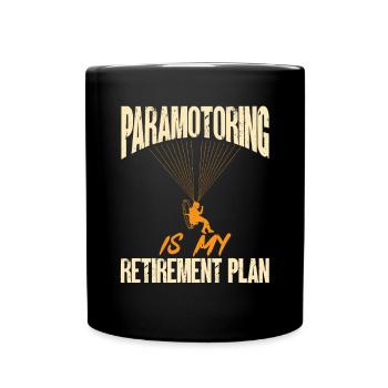 Paramoteur Parapente motorisé - Mug uni - noir - Devant