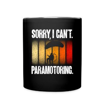 Paramoteur Parapente motorisé - Mug uni - noir - Devant