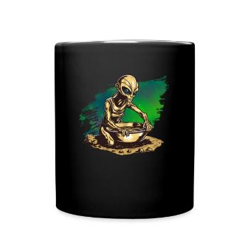 Extraction d’or d’orpaillage extraterrestre - Mug uni - noir - Devant