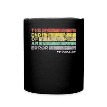 Happy Divorce Party Retro The End - Full Colour Mug - black - Front