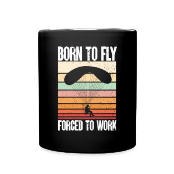 Paramoteur Parapente motorisé - Mug uni - noir - Devant