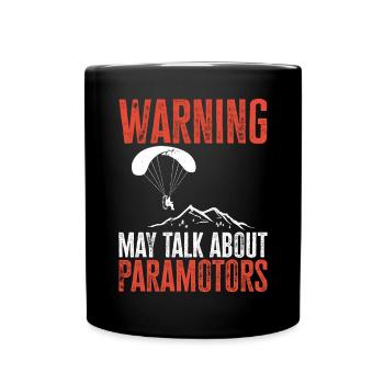 Paramoteur Parapente motorisé - Mug uni - noir - Devant