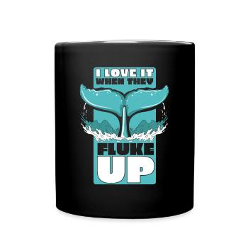 J’adore quand ils ratissent les cétacés cachalots - Mug uni - noir - Devant