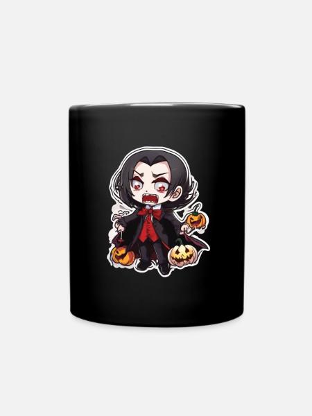 Vampir Vampire Vampir Halloween Vampir Kostüm - Tasse einfarbig - Schwarz