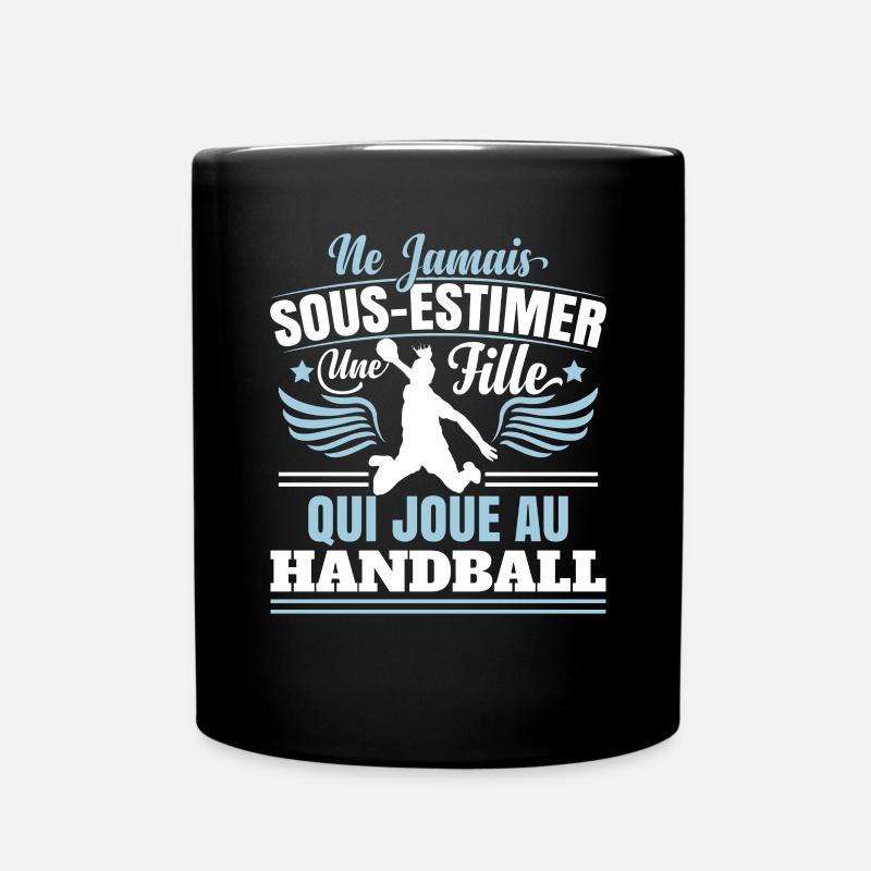 Handball Fille Hand - Mug uni - noir