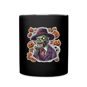Zombie Zombie Halloween Zombie Kostüm Untote - Tasse einfarbig - Schwarz - Vorne